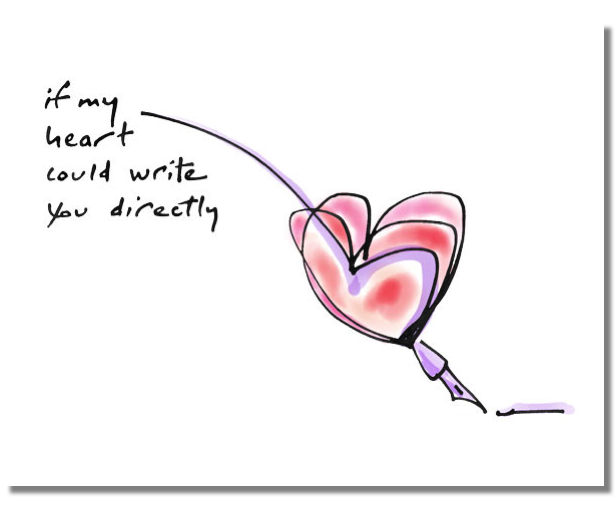 If my heart could write you directly