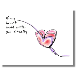 If my heart could write you directly